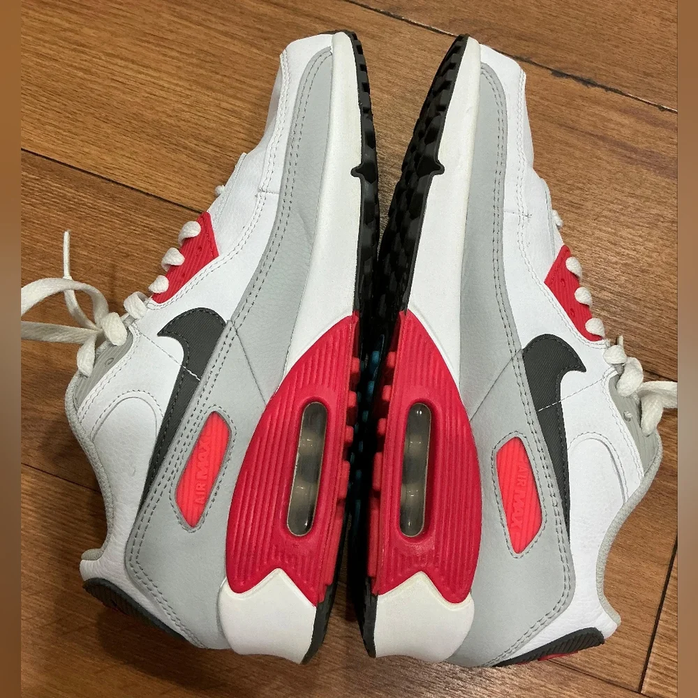 Nike Kids White, Blue, and Red Sneakers